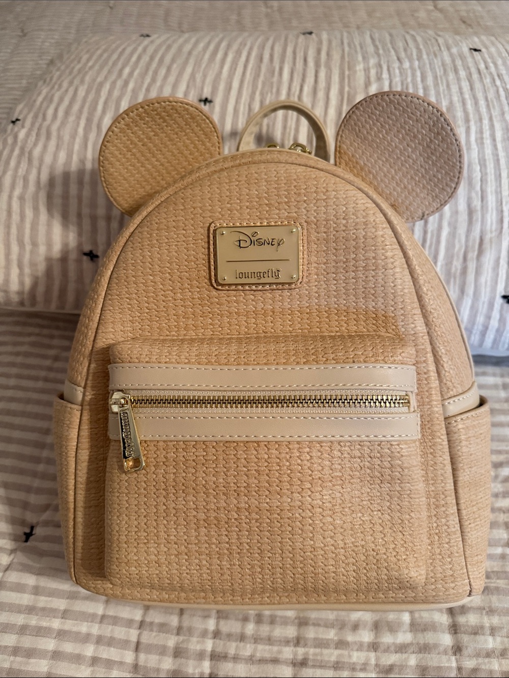 Disney Mickey Tan Loungefly Bag
